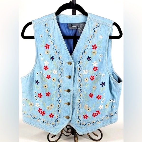Liz Wear Embroidered Jackets & Blazers - Liz Wear Embroidered Western Women's Vest